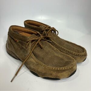 Twisted X Men’s original Chukka driving Moc brown leather size 8